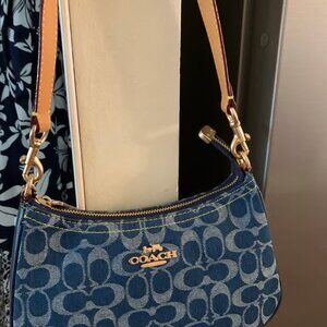 Coach Teri Crossbody Bag Denim Blue